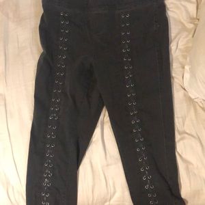 Lace up leggings/pants